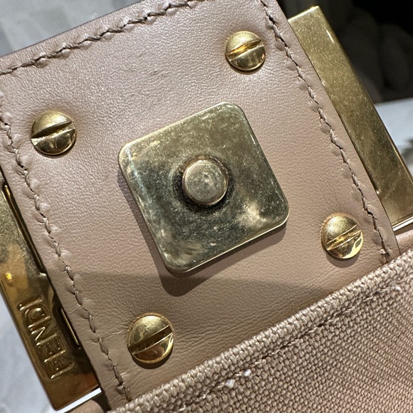 Multicolor Fendi Baguette FF Canvas Bag - Picture 9 of 15